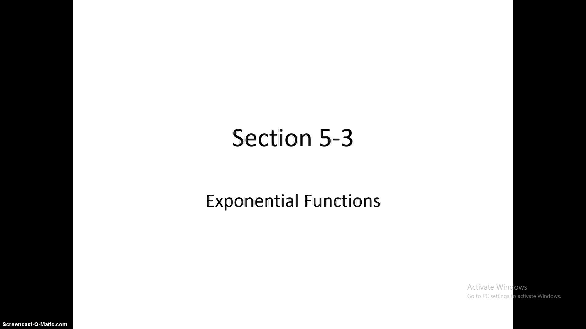 Pre-Calculus Section 5-3 