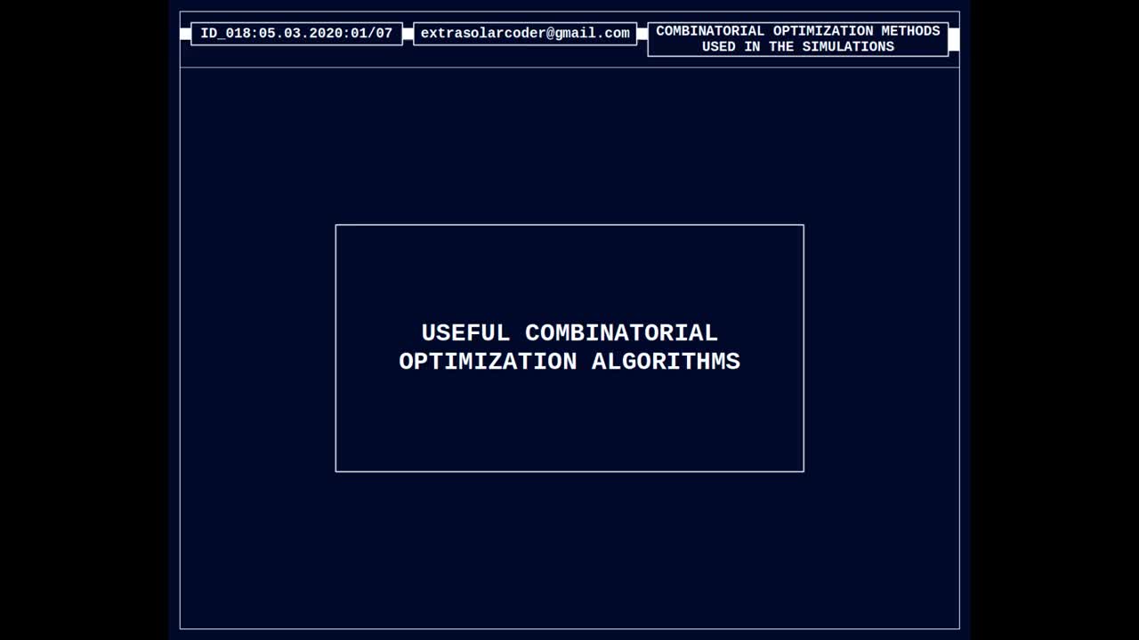 Useful Combinatorial Optimization Algorithms - Part B