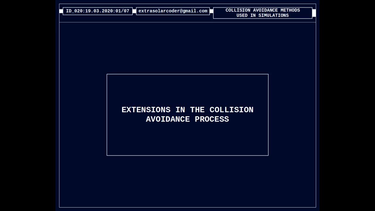 Extensions In The Collision Avoidance Process
