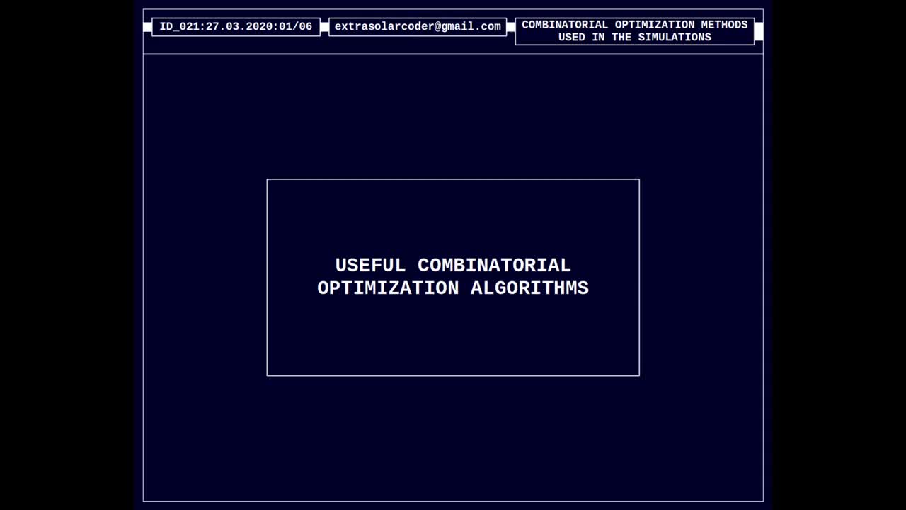 Useful Combinatorial Optimization Algorithms - Part C