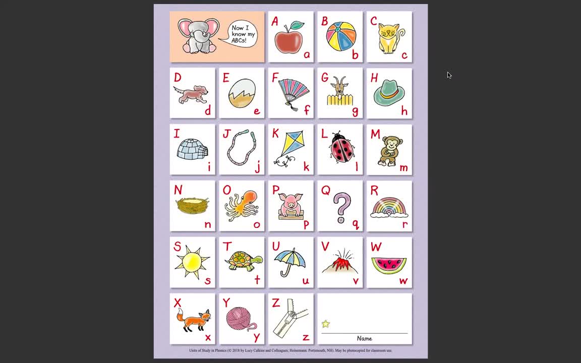 Phonics Letters and Sounds