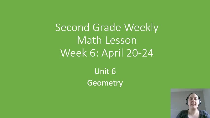 2nd Grade Bridges Curriculum, Unit 6 - Geometry