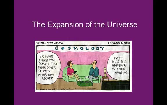 Lecture 21 - The Expanding Universe