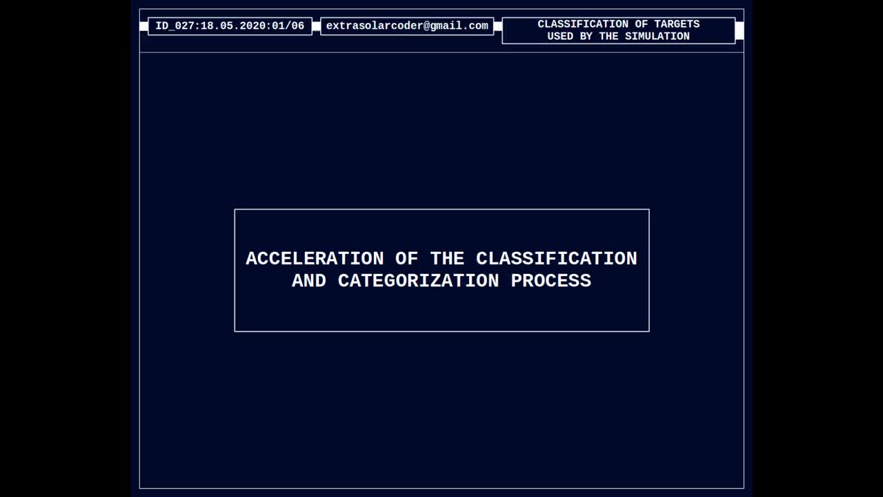 Acceleration Of The Classification And Categorization Process