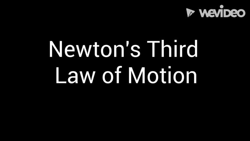 Newton's third law of motion