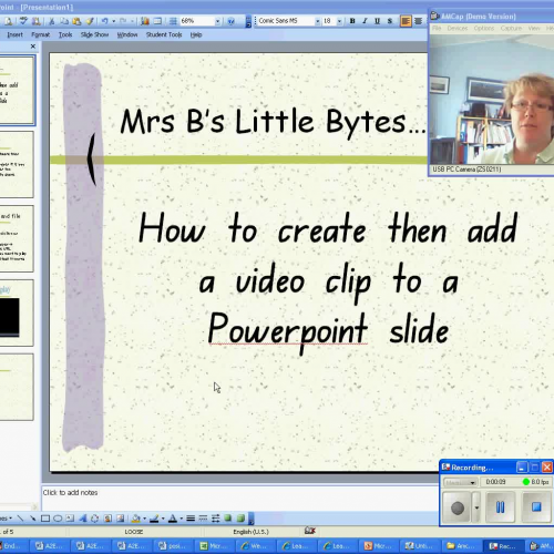 How to add video to a Powerpoint slide