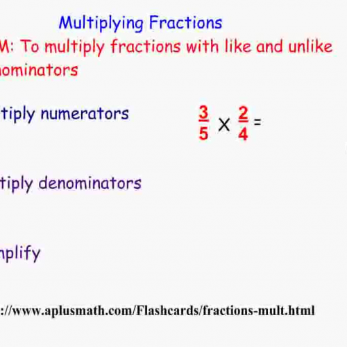 Multiplying Fractions