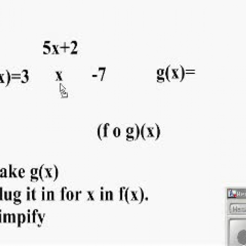 Function Composition (f og)(x)