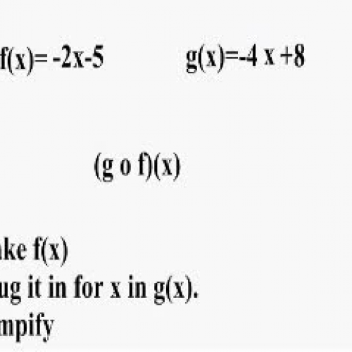 Function Composition (g o f)(x)