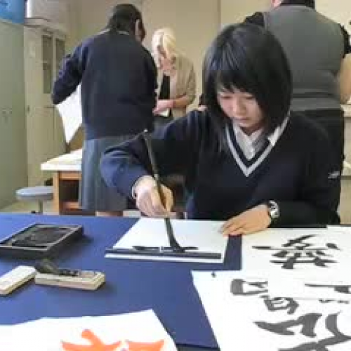 High School Calligraphy Class 2