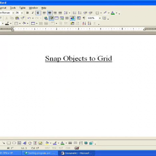 Snap Objects to Grid