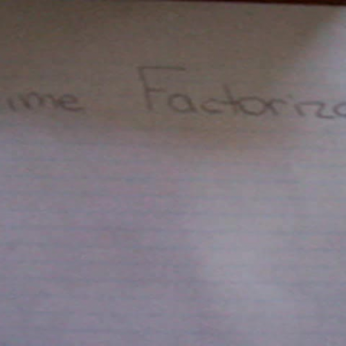 GCF prime factorization