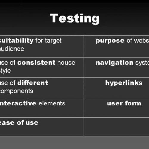 Testing your website