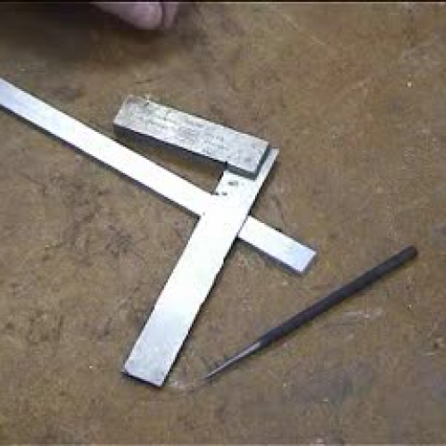 How to use an engineer's square and scribe