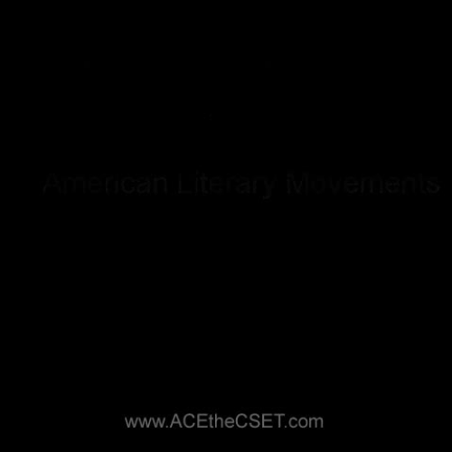 CSET English Early American Literature to 170