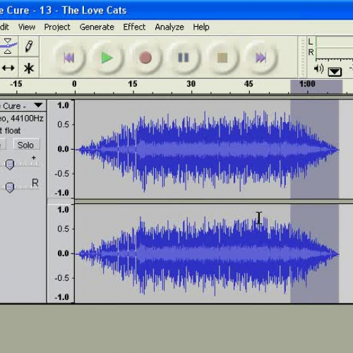 Fading Out Audio in Audacity