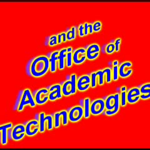 Academic Technology Welcome Video