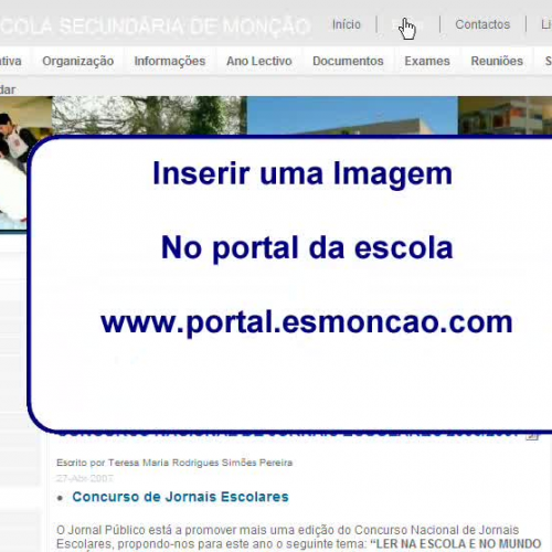 Inserir imagens no Portal da Escola