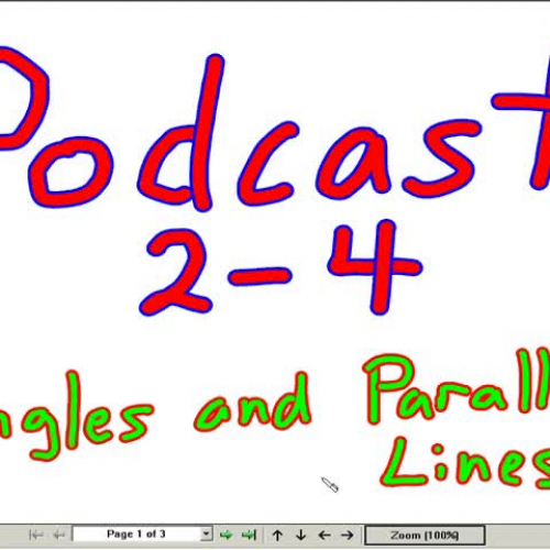 Lesson 2-4: Angles and Parallel Lines