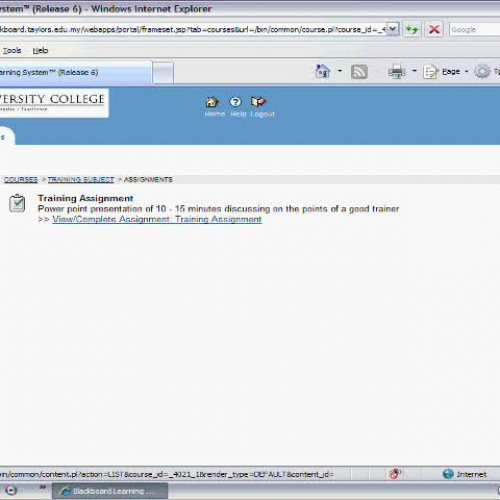 023 My Courses - Assignment