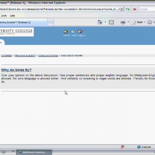 026 My Courses - Communications - Discussion 