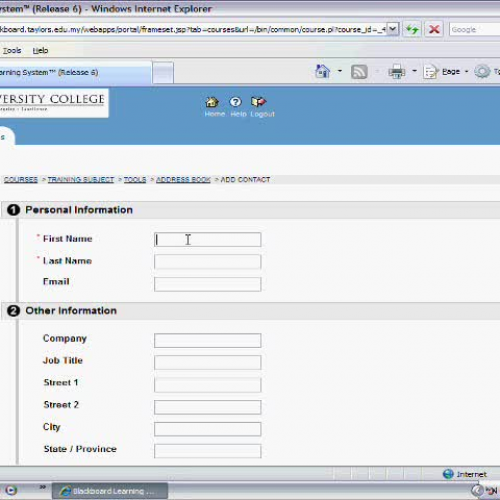 040 My Courses - Address Book Part 1