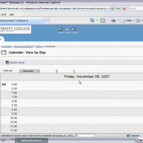 042 My Courses - Calendar