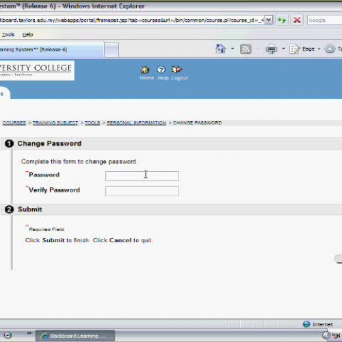 053 My Courses - Personal Information Part 2