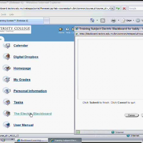 055 My Courses - The Electric Blackboard