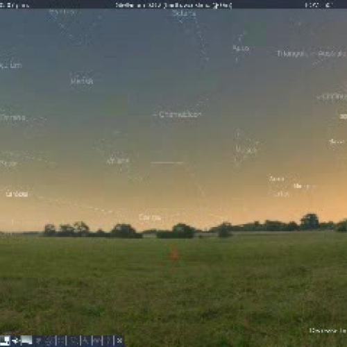 Stellarium: sunset