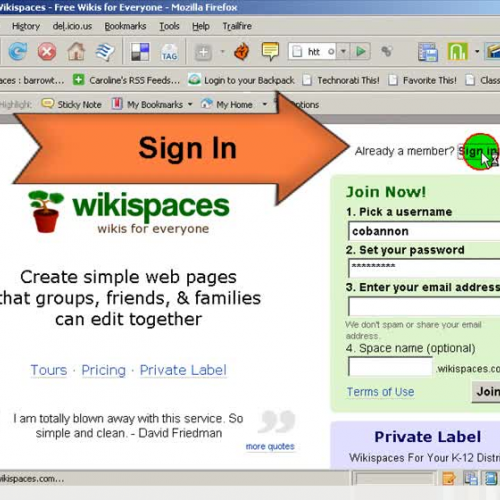 Adding a Page to a Wikispaces Wiki
