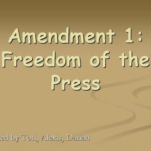 Freedom of the Press