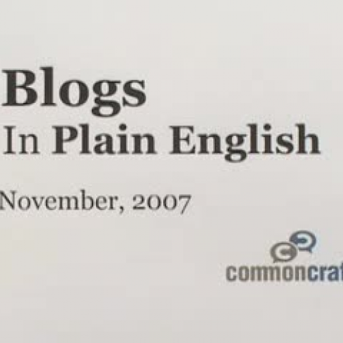 Blogs in Plain English