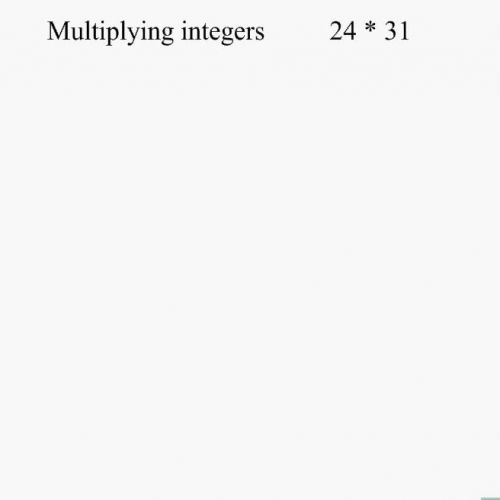 Multiplying Integers