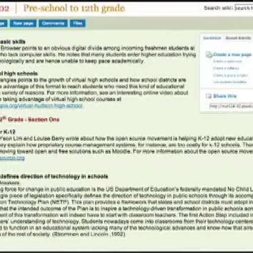 Wikis in Science Class