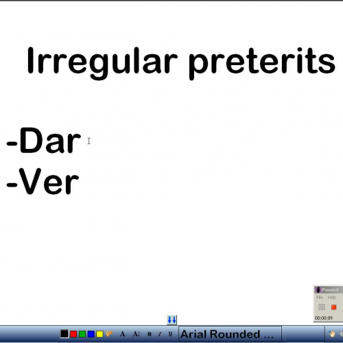 Irregular preterits: Dar & ver