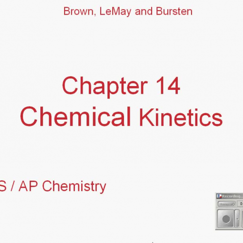 Chemical Kinetics - Lesson 1