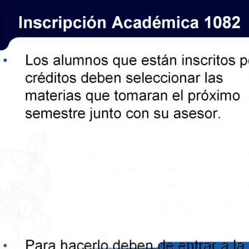 Inscripci?n Acad?mica