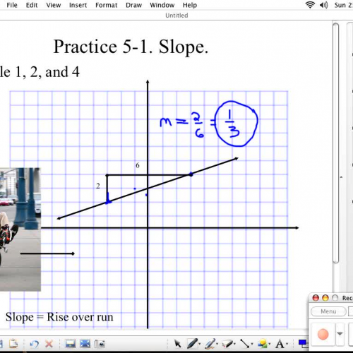 Finding slope given two points