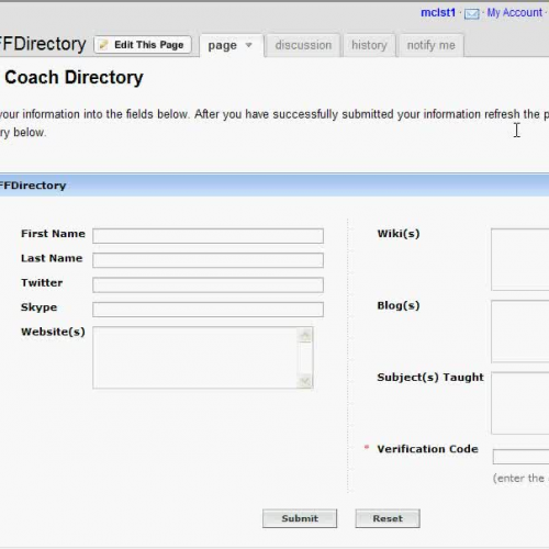 How To:  CFF Coach Directory