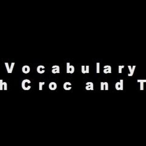 Math Vocabulary Time with Croc and Tito
