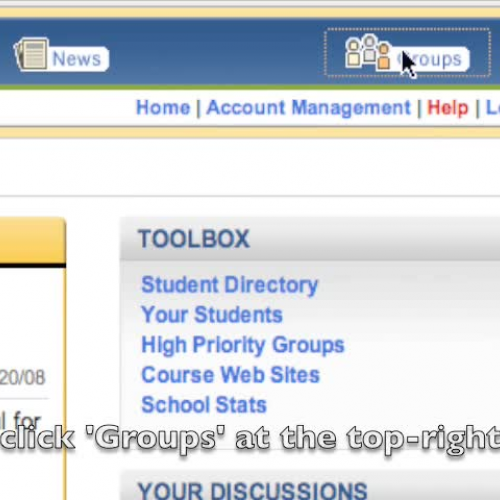 Creating a Group in School Loop