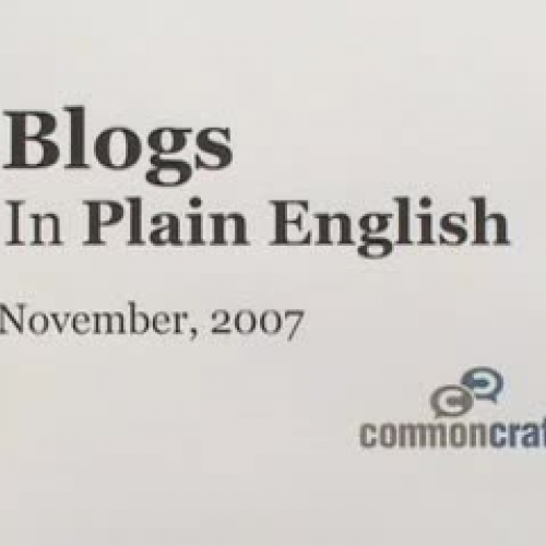 Blogging in Plain English