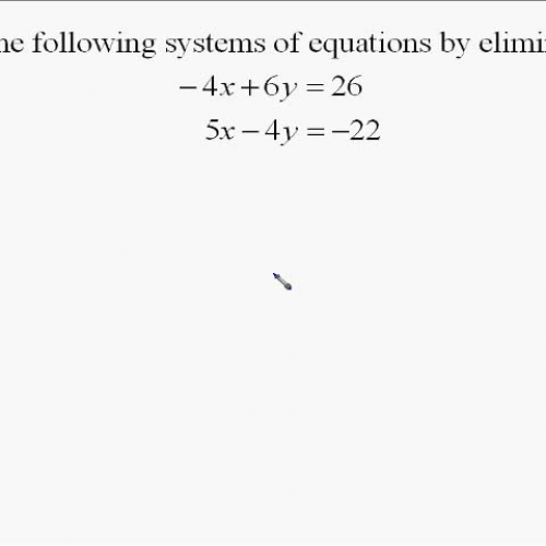 A17.10 Solving Systems of Equations by Elimin