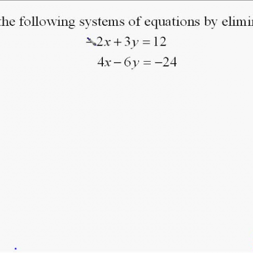 A17.11 Solving Systems of Equations by Elimin