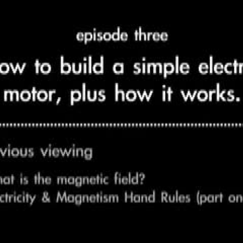 a simple electric motor and how it works