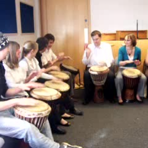 Students Drumming 1