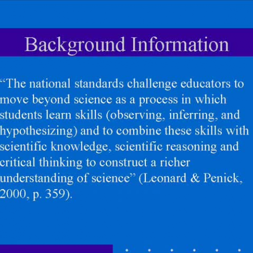 Inquiry and Scientific Thinking