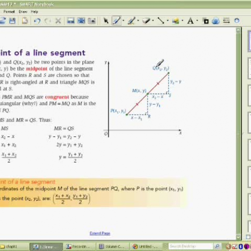 1.3 Length and Midpoint of a Line Segment Par