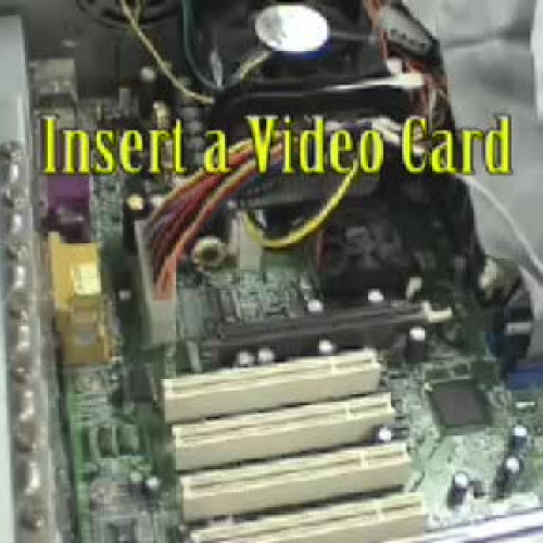 Installing a video card in a  PC computer
